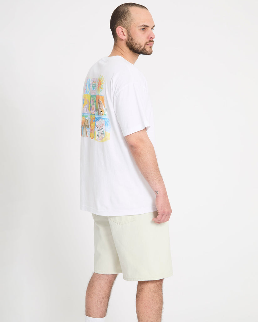 Pantalón corto vaquero Billow 22" - Dirty White