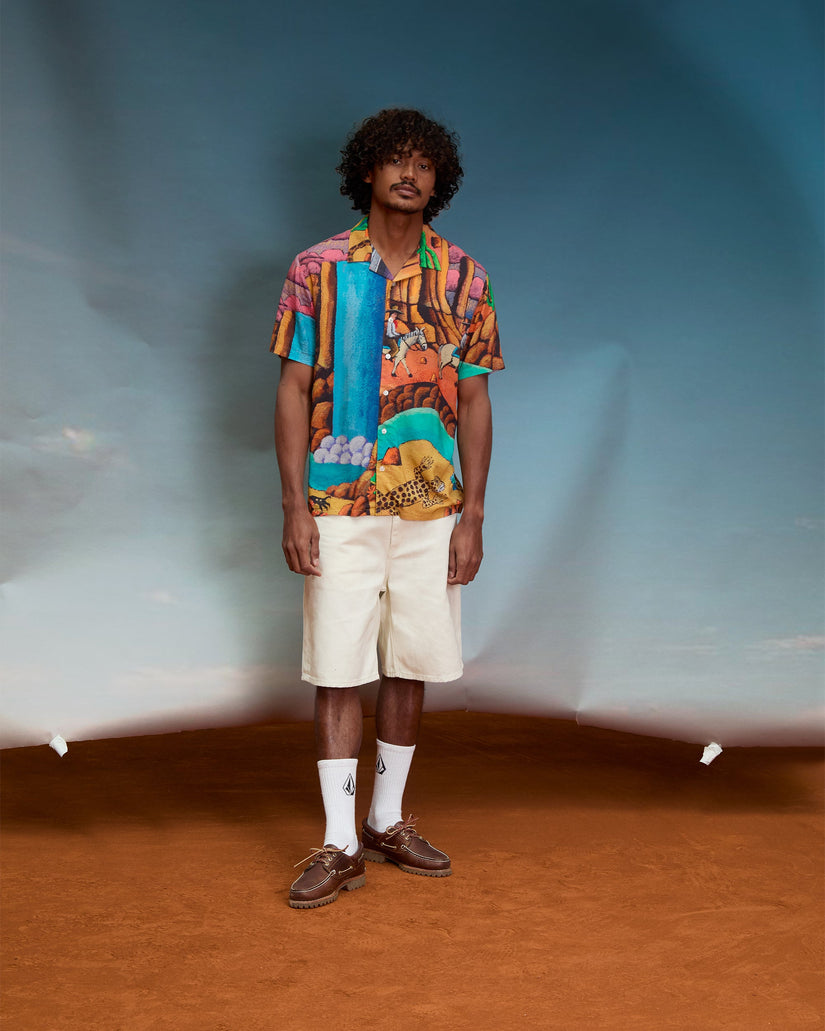 Pantalón corto vaquero Billow 22" - Dirty White