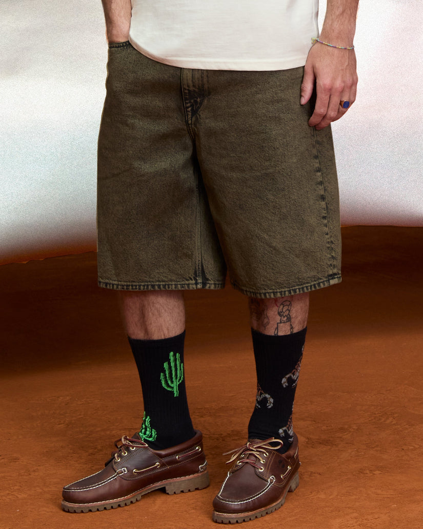 Pantalón corto vaquero Billow 22" - Sage Leaf