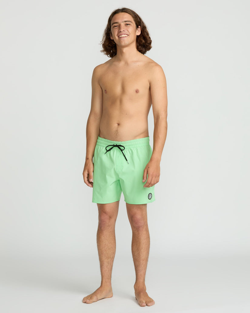 Boardshort Lido Solid Trunk 16" - Jade Cream