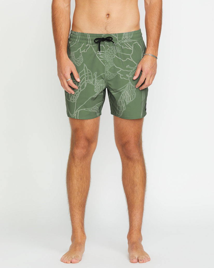 Bañador Bob Lido Print Trunk 16" - LIGHT OLIVE
