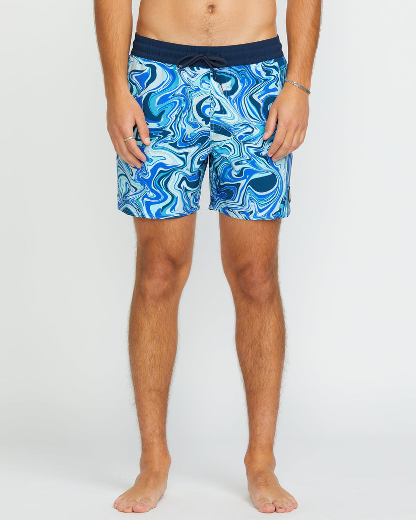 Bañador Bob Lido Print Trunk 16" - NAVY