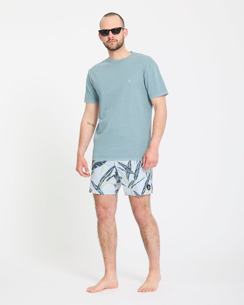 Bañador Lido Print Trunk 16" - Light Blue Acid