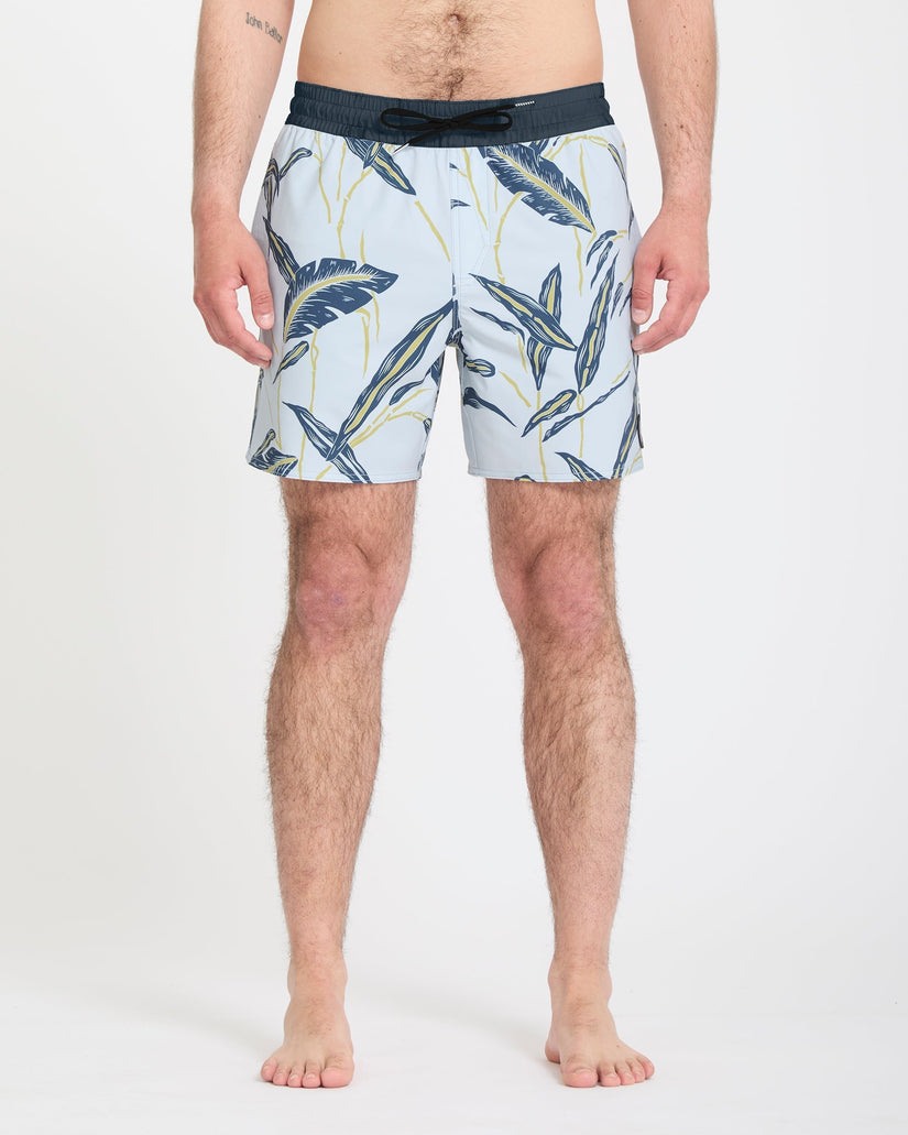 Bañador Lido Print Trunk 16" - Light Blue Acid