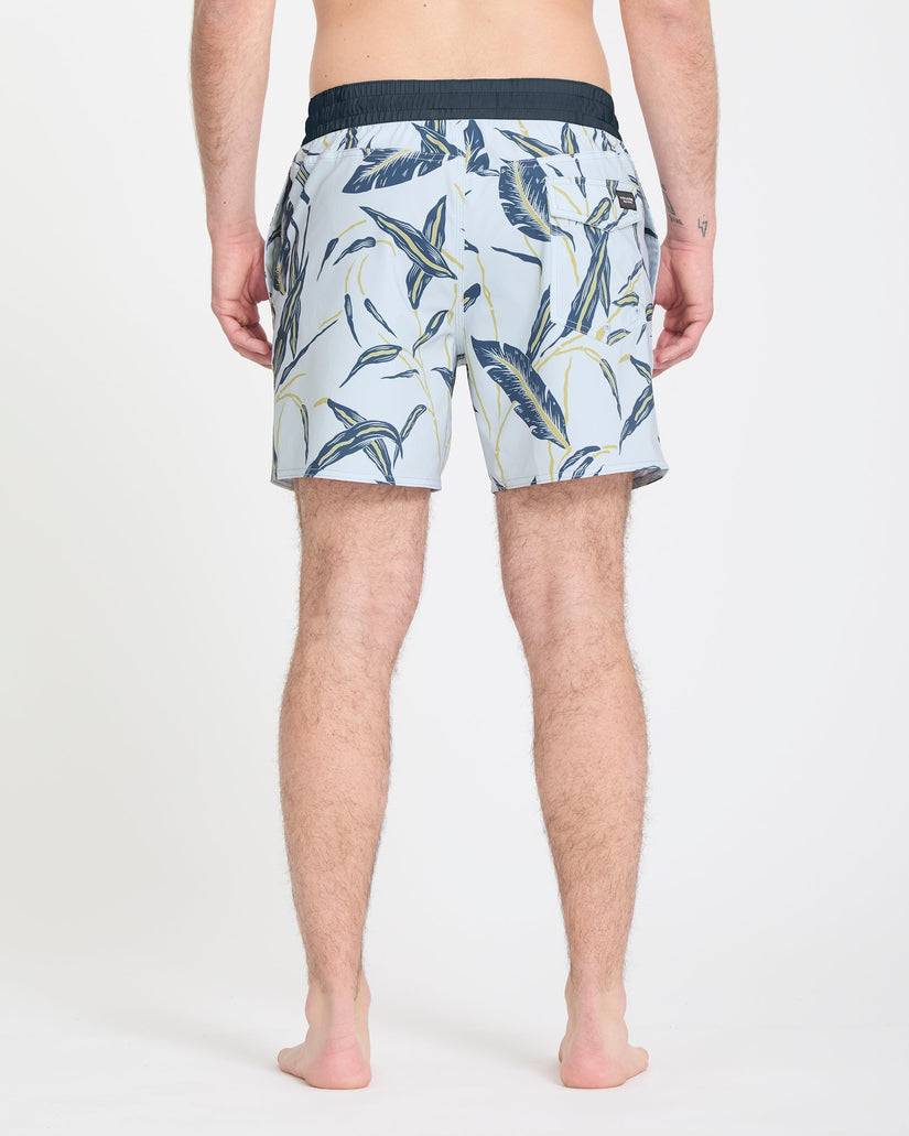 Bañador Lido Print Trunk 16" - Light Blue Acid