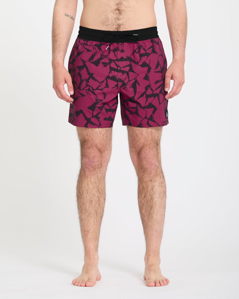 Bañador Lido Print Trunk 16" - Sangria