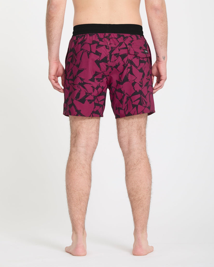 Bañador Lido Print Trunk 16" - Sangria