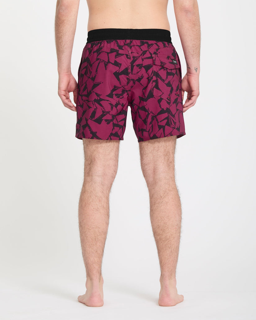 Bañador Lido Print Trunk 16" - Sangria