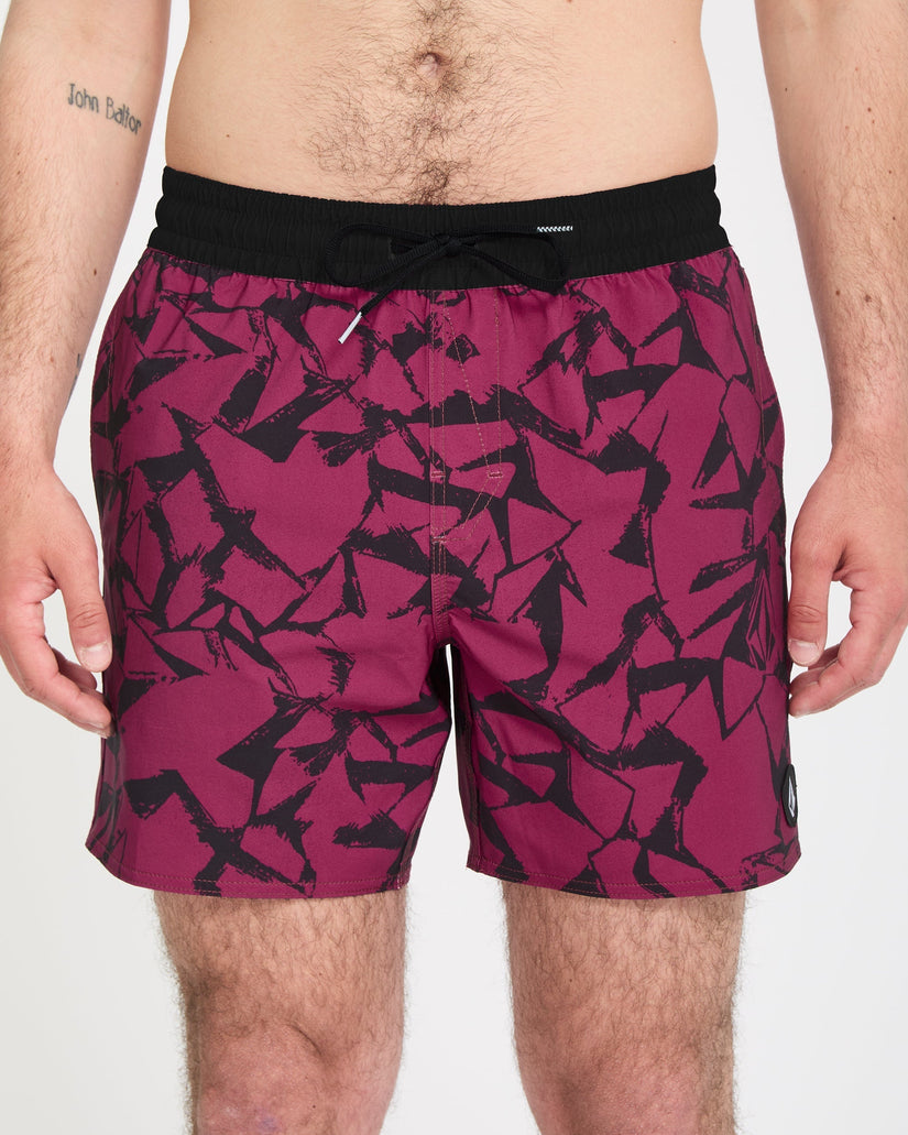 Bañador Lido Print Trunk 16" - Sangria