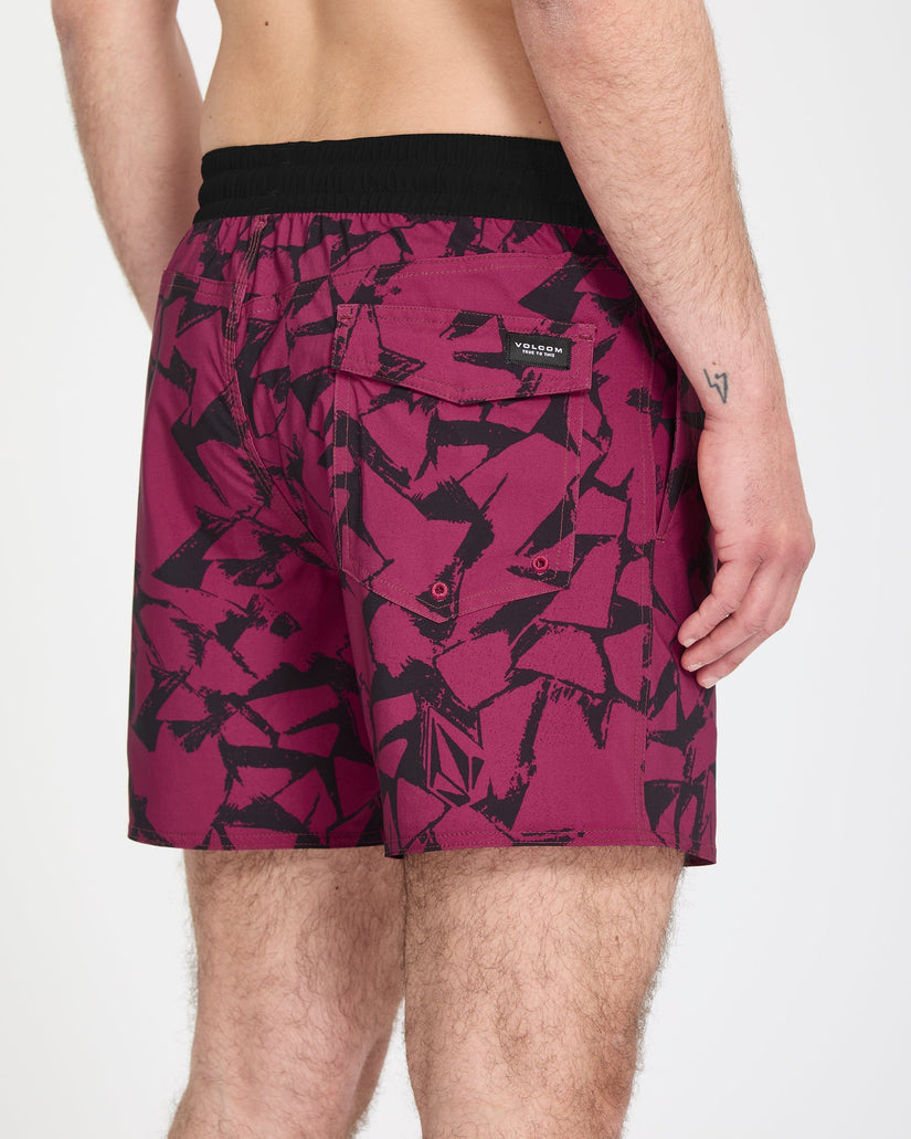 Bañador Lido Print Trunk 16" - Sangria