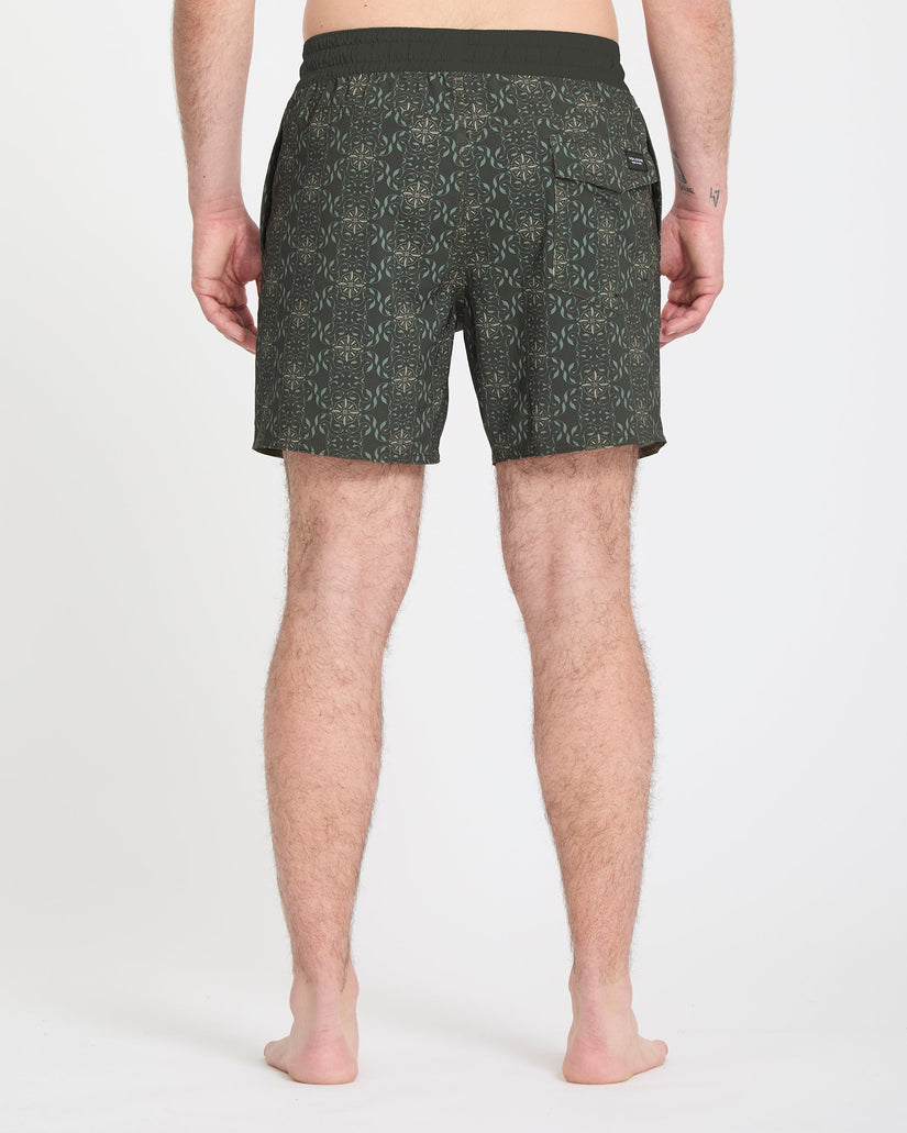 Bañador Lido Print Trunk 16" - Squadron Green