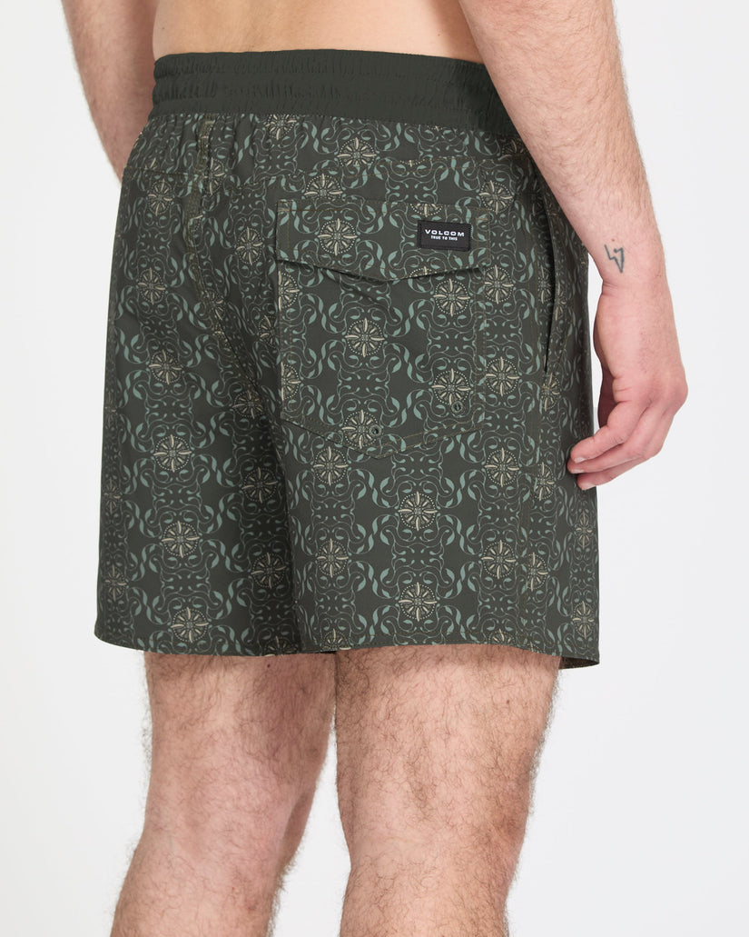 Bañador Lido Print Trunk 16" - Squadron Green