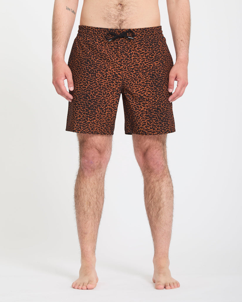 Bañador Melange Trunk 17" - Brown Horn