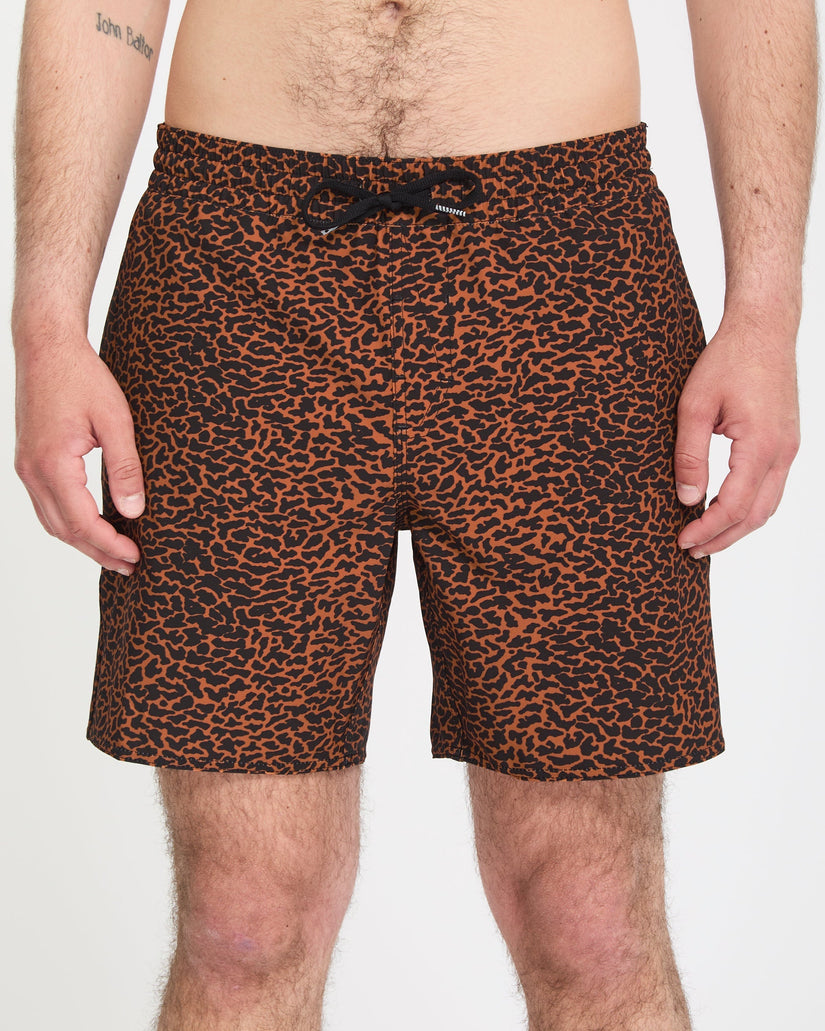 Bañador Melange Trunk 17" - Brown Horn