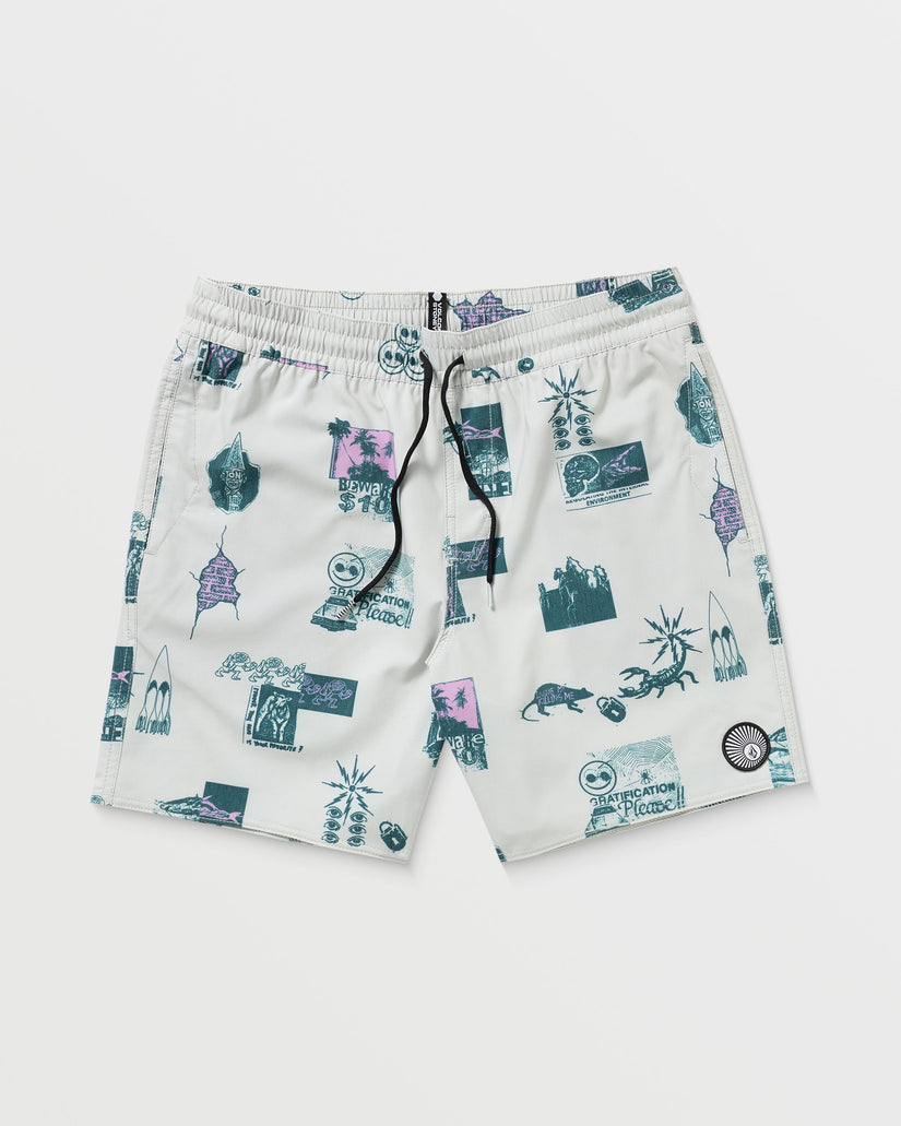 Boardshort Psyche Cotton Trunk 17" - Stone
