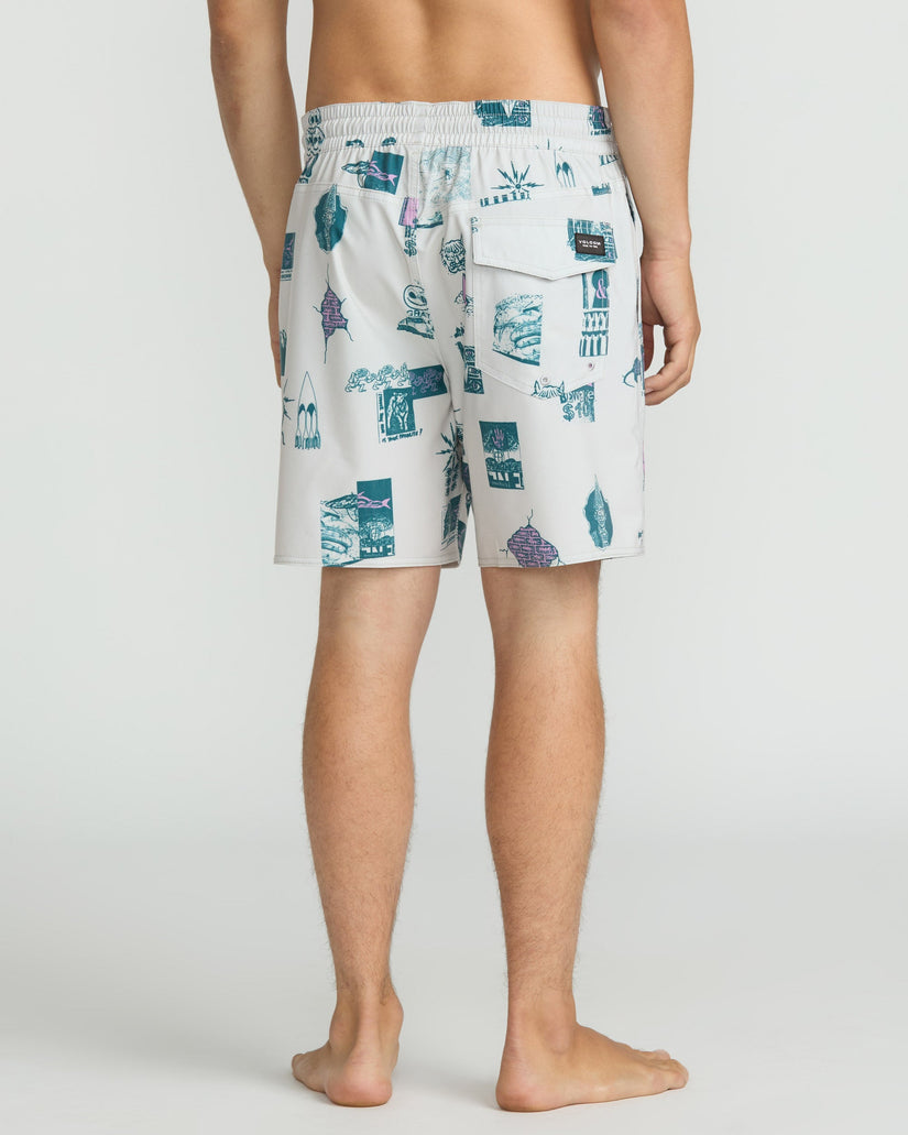 Boardshort Psyche Cotton Trunk 17" - Stone