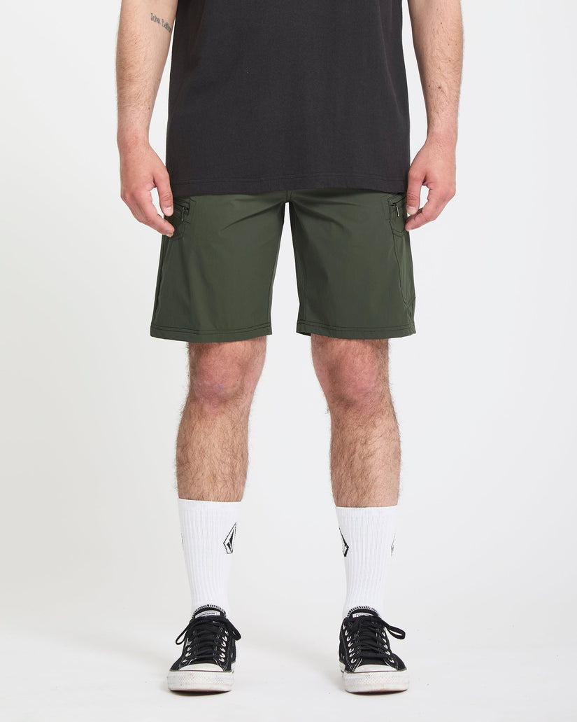 Pantalón corto híbrido Cashed In Cargo 20" - Squadron Green