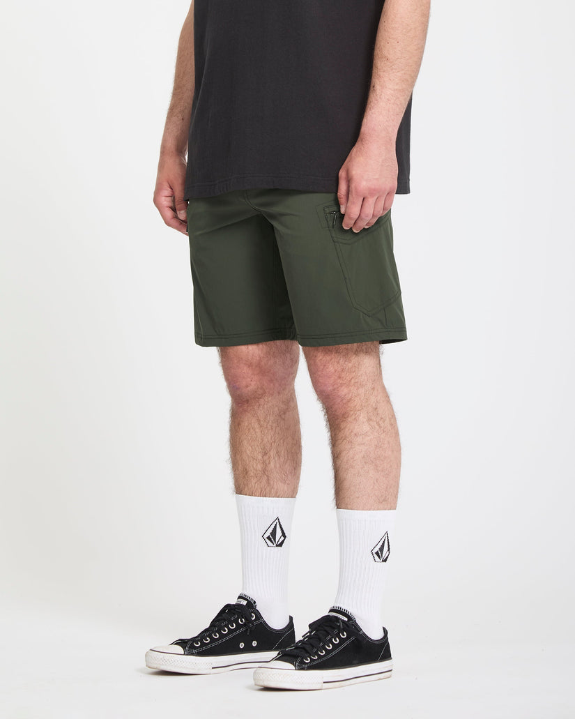 Pantalón corto híbrido Cashed In Cargo 20" - Squadron Green