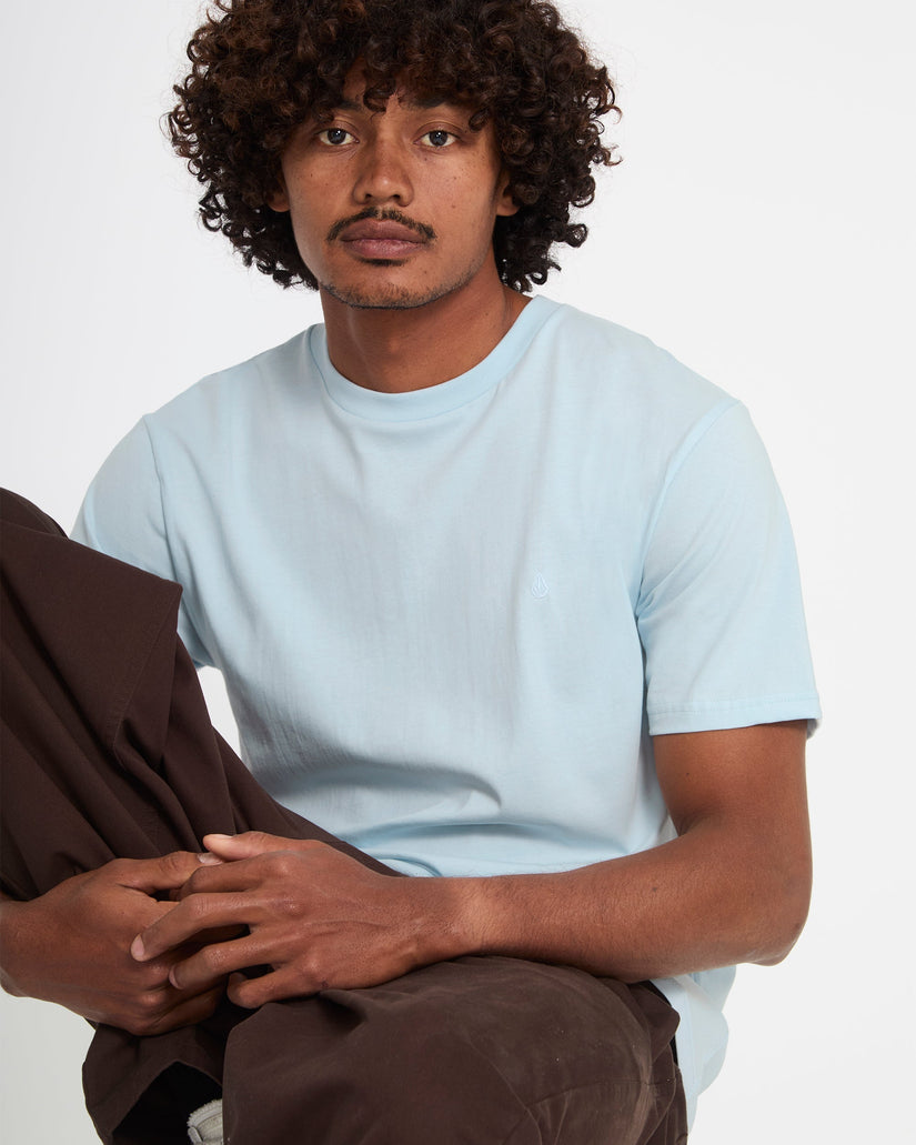 Camiseta Stone Blanks - Light Blue Acid