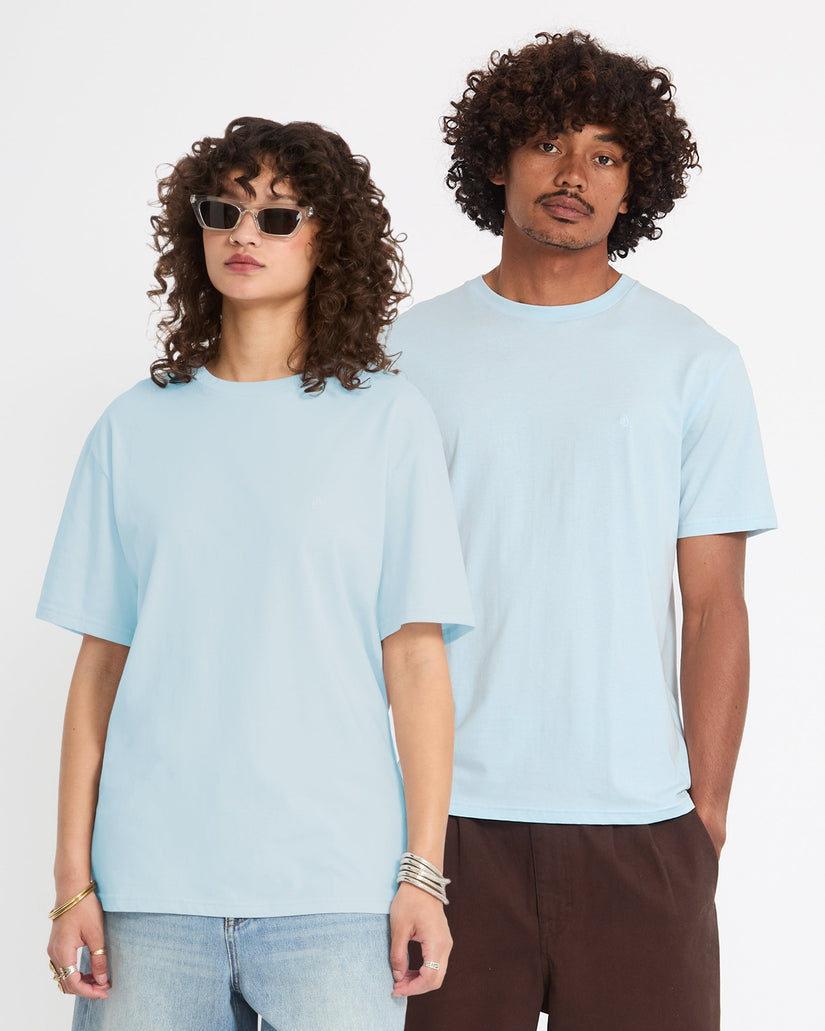 Camiseta Stone Blanks - Light Blue Acid