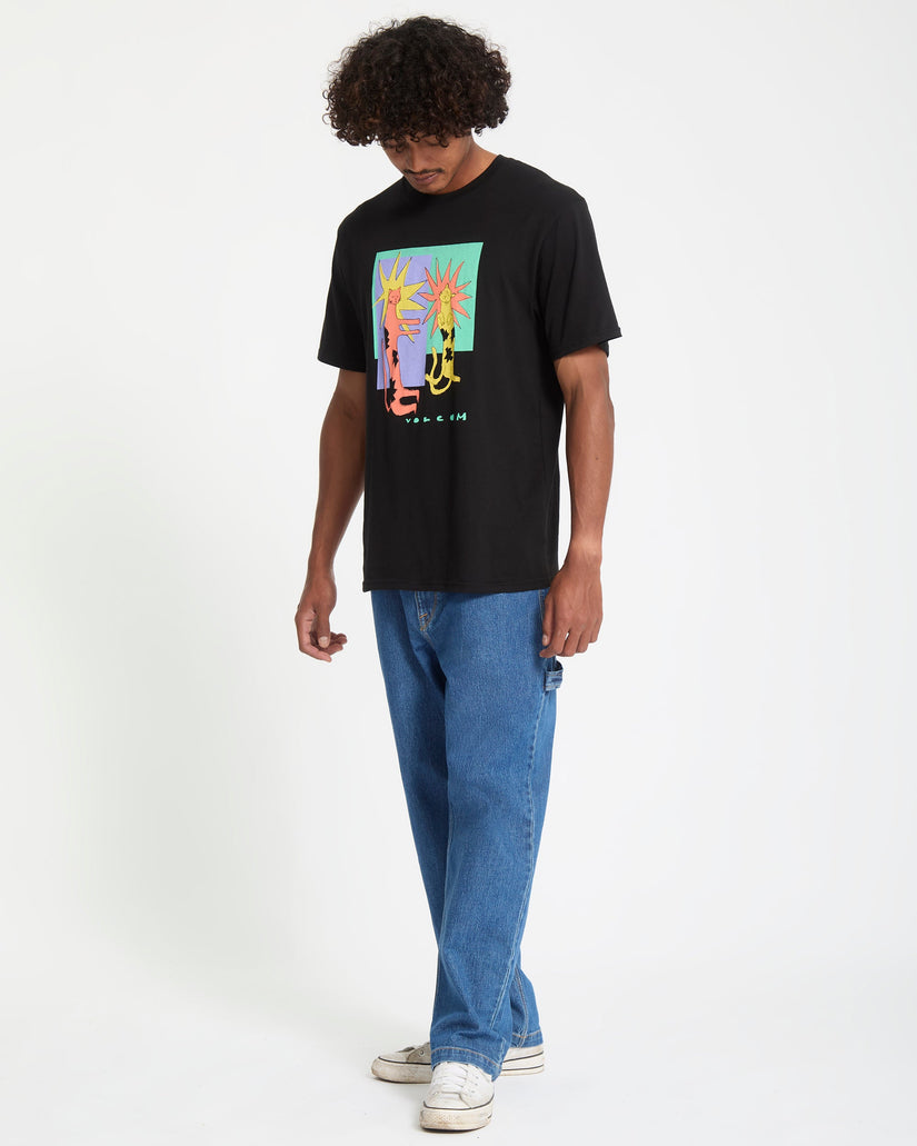 Camiseta Longo Cats - Black