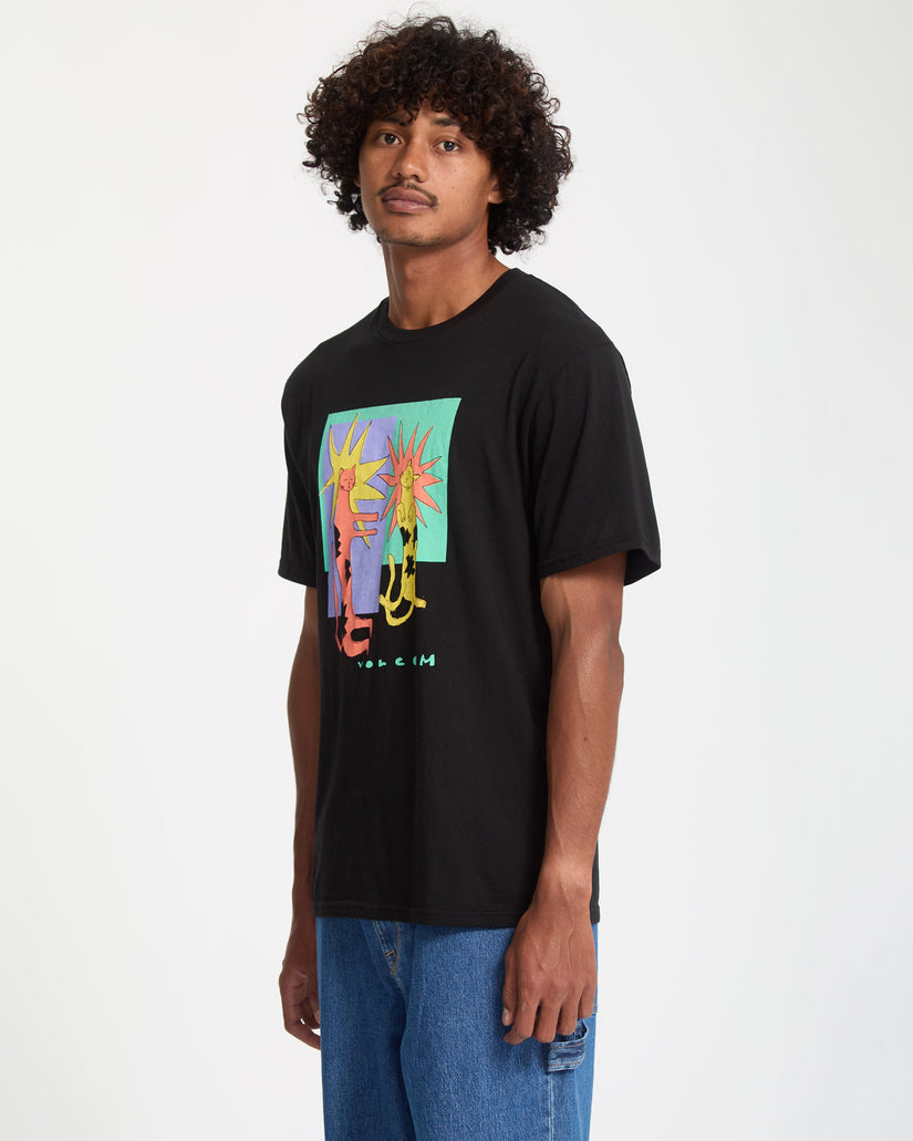 Camiseta Longo Cats - Black