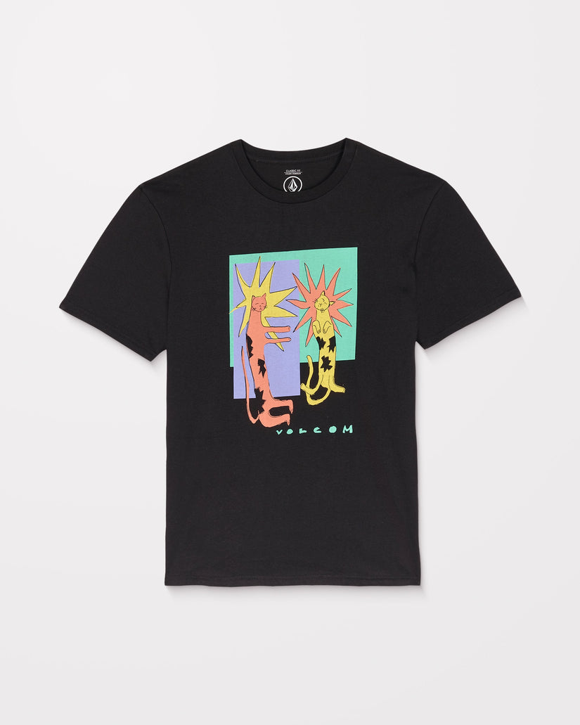 Camiseta Longo Cats - Black