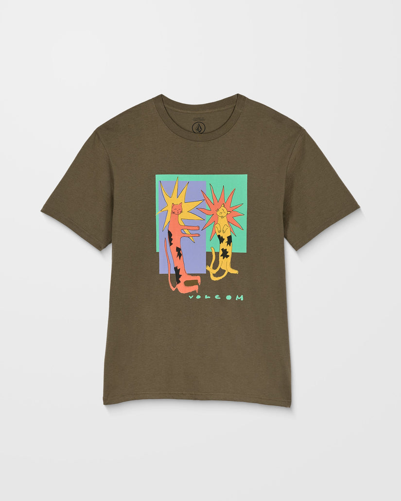 Camiseta Longo Cats - Sage Leaf
