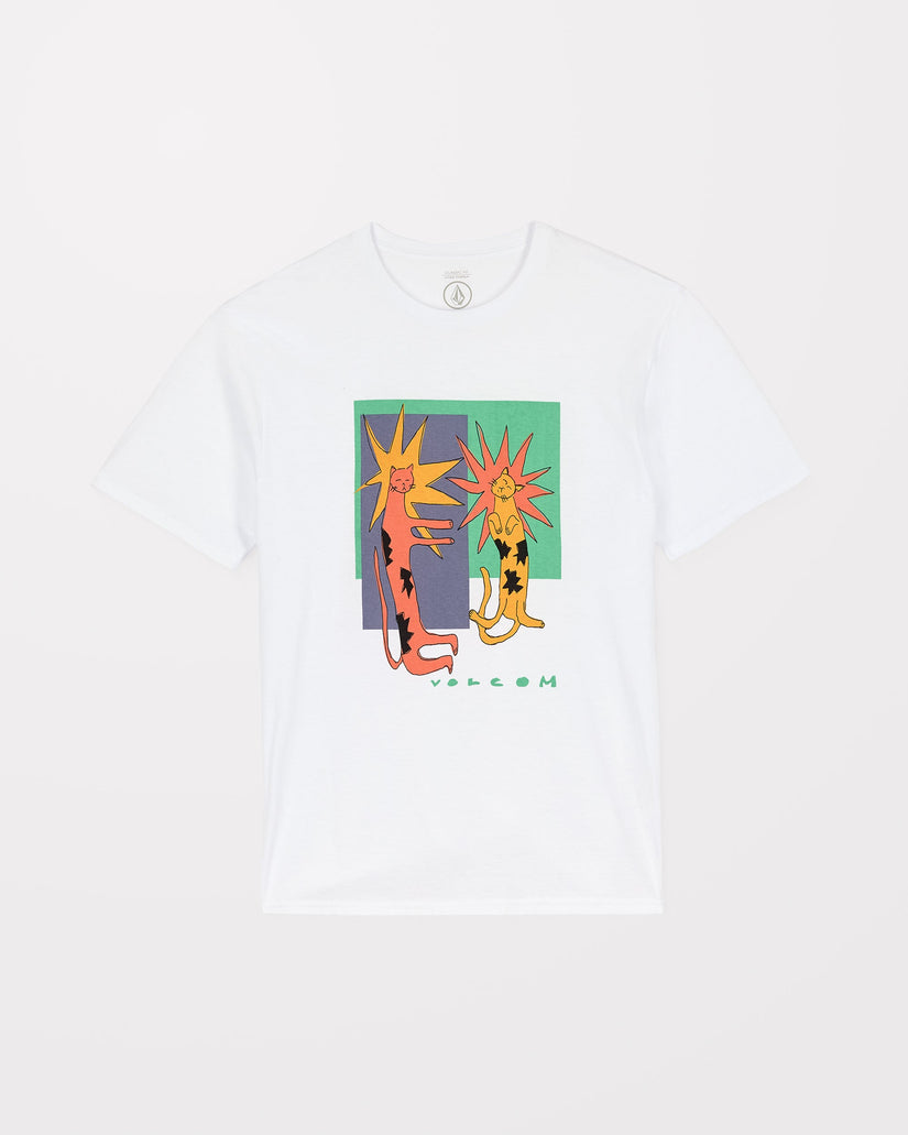 Camiseta Longo Cats - White