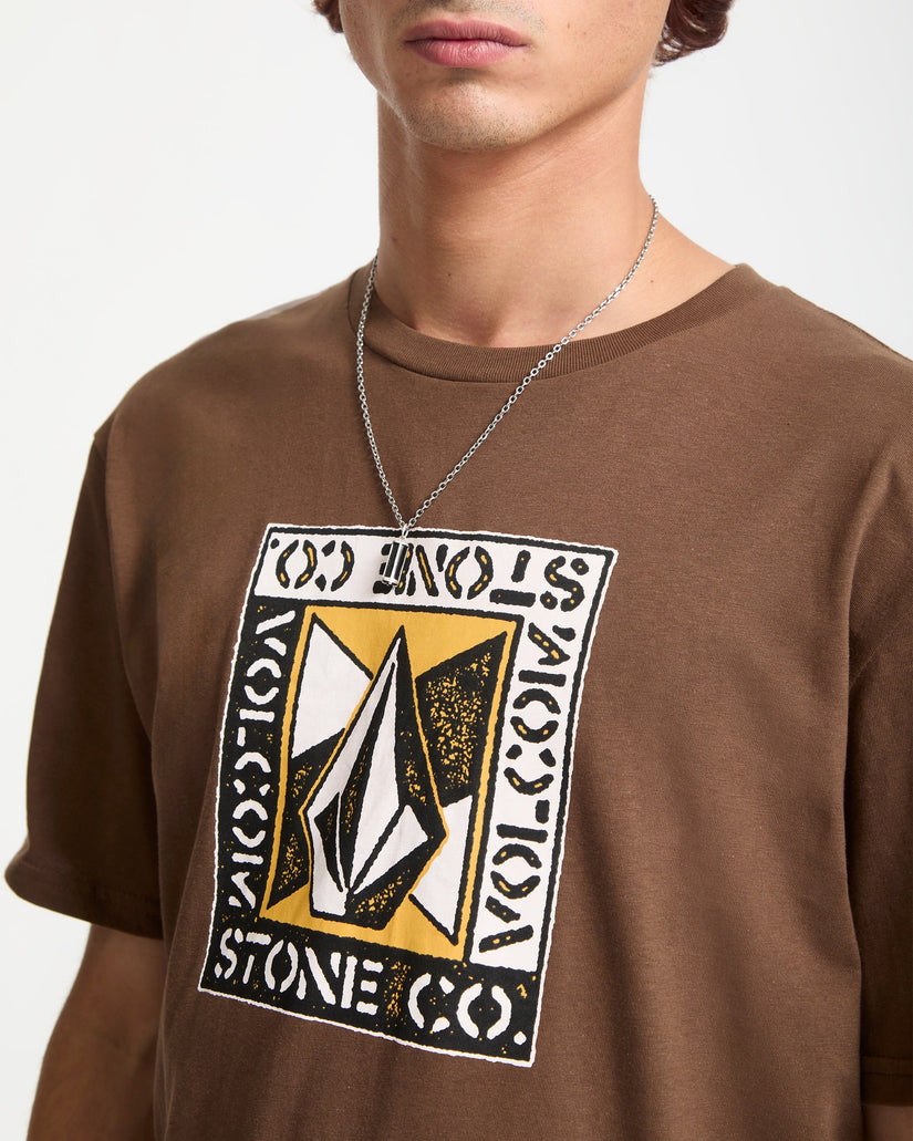 Camiseta Angle Iron - Brown Stone