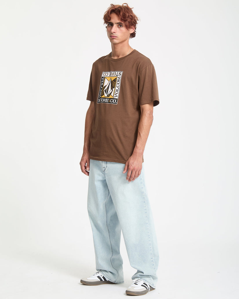 Camiseta Angle Iron - Brown Stone