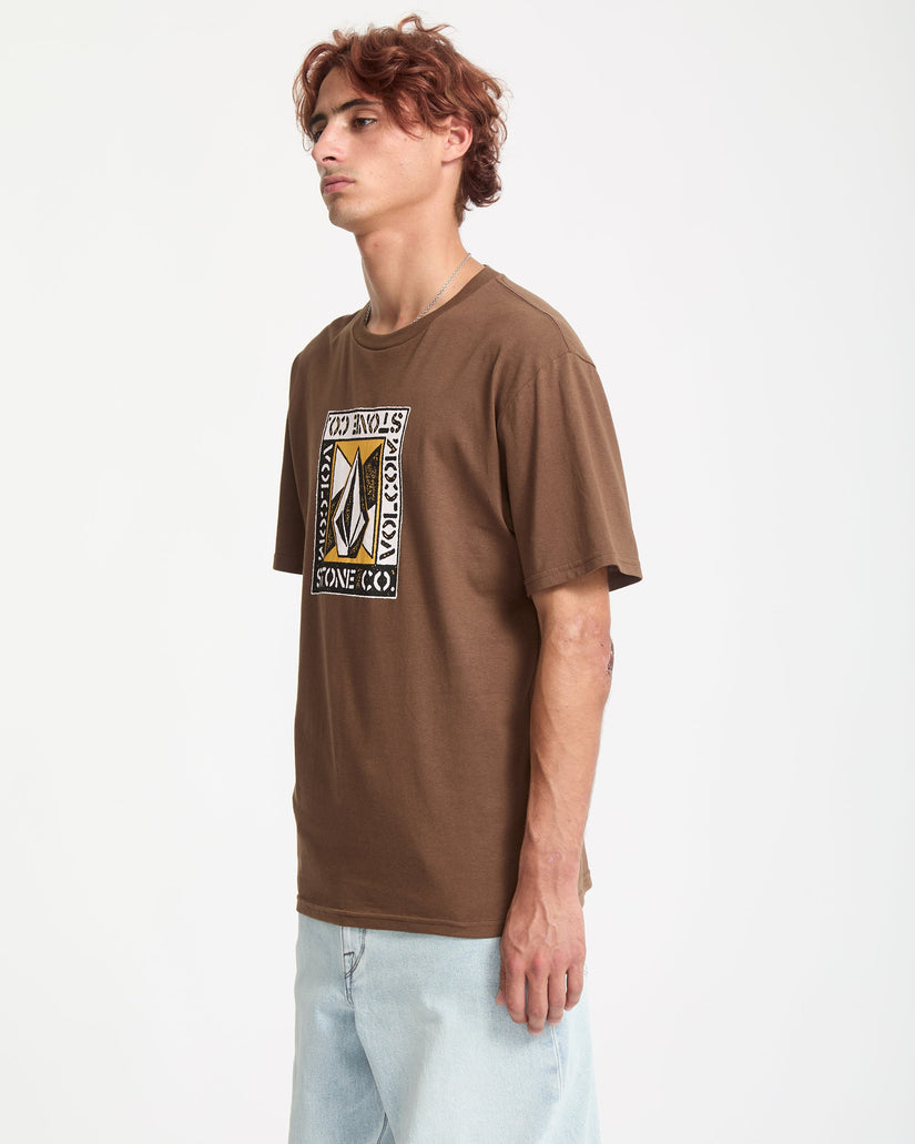 Camiseta Angle Iron - Brown Stone
