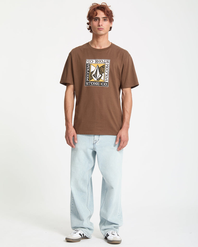 Camiseta Angle Iron - Brown Stone