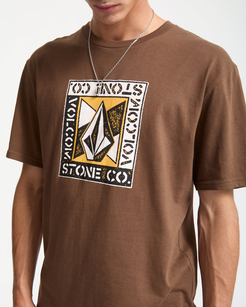 Camiseta Angle Iron - Brown Stone