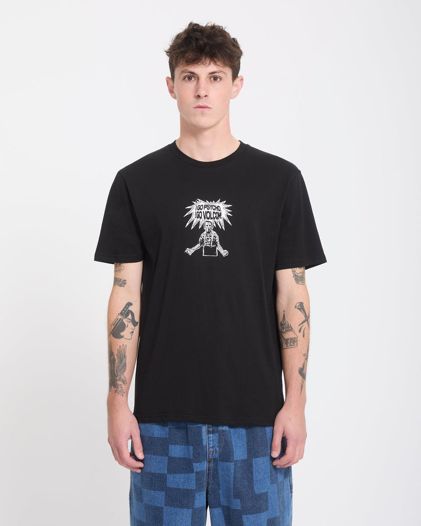 Camiseta I Go Psycho - Black