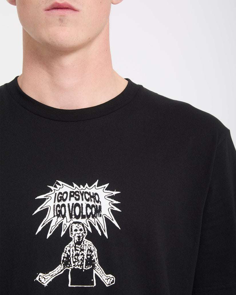 Camiseta I Go Psycho - Black