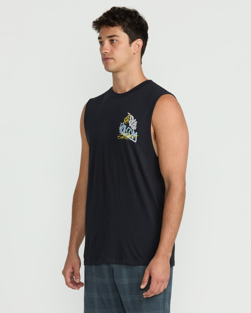 Camiseta Dropped This Sleeveless - Antique Black