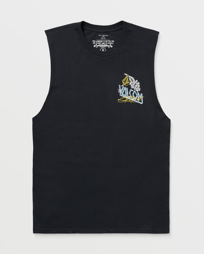 Camiseta Dropped This Sleeveless - Antique Black