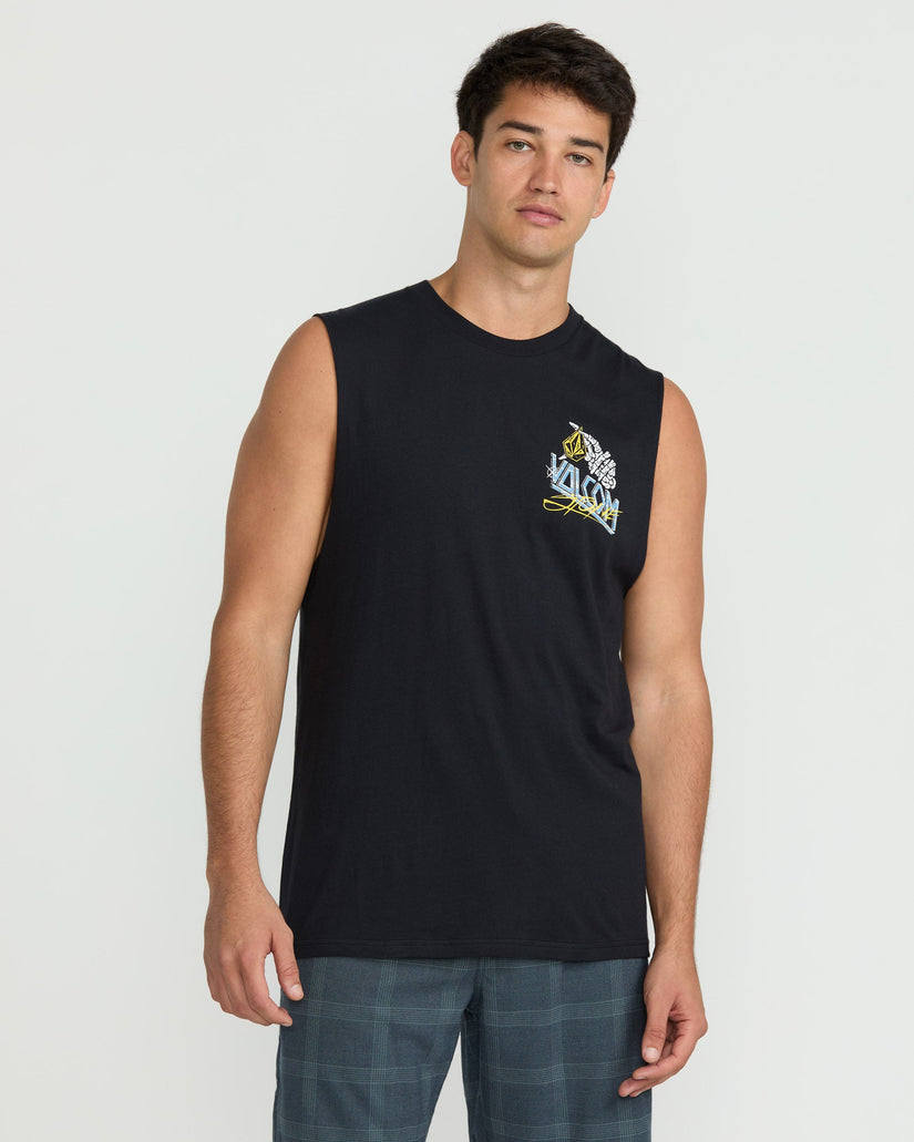 Camiseta Dropped This Sleeveless - Antique Black