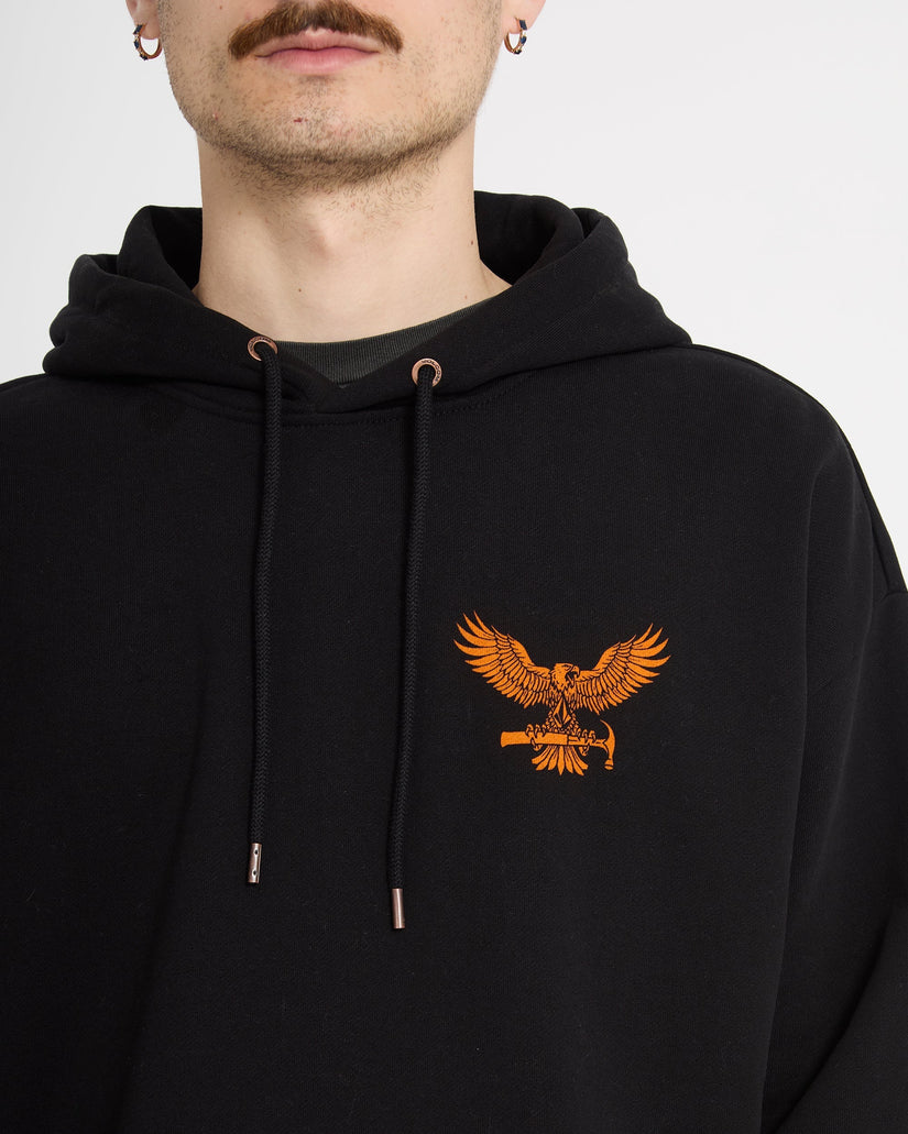 Sudadera con capucha Hammered - Black