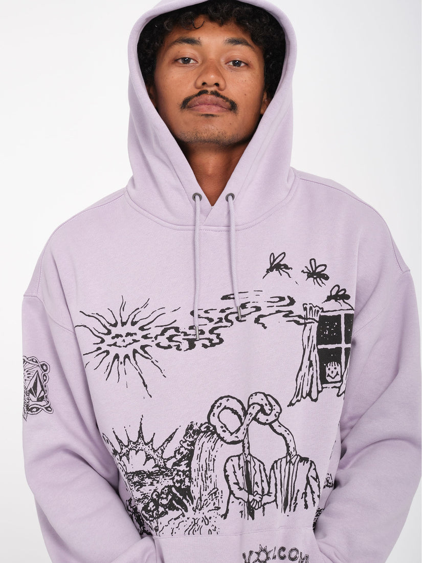 Sudadera con Capucha Keutchi- Light Purple