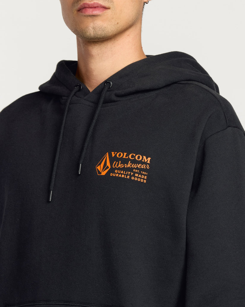 Sudadera Con Capucha Workwear - Black