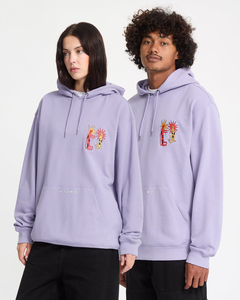 Sudadera Con Capucha Longo Cats - Purple Ash