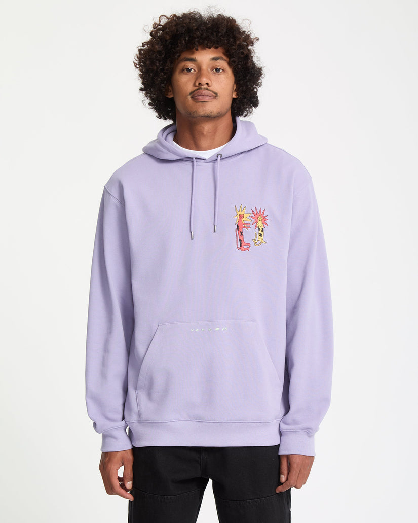 Sudadera Con Capucha Longo Cats - Purple Ash