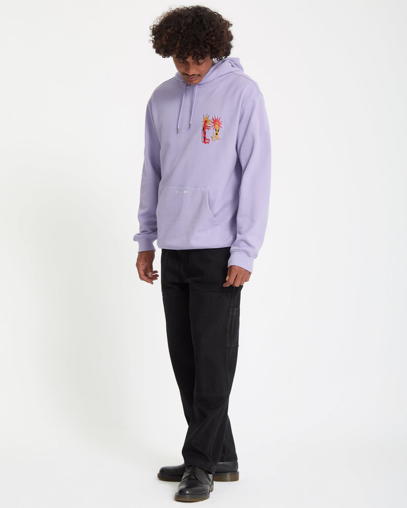 Sudadera Con Capucha Longo Cats - Purple Ash