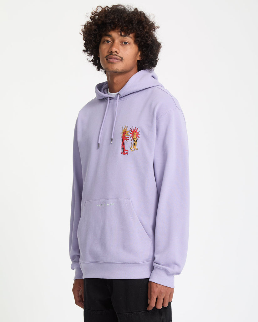 Sudadera Con Capucha Longo Cats - Purple Ash