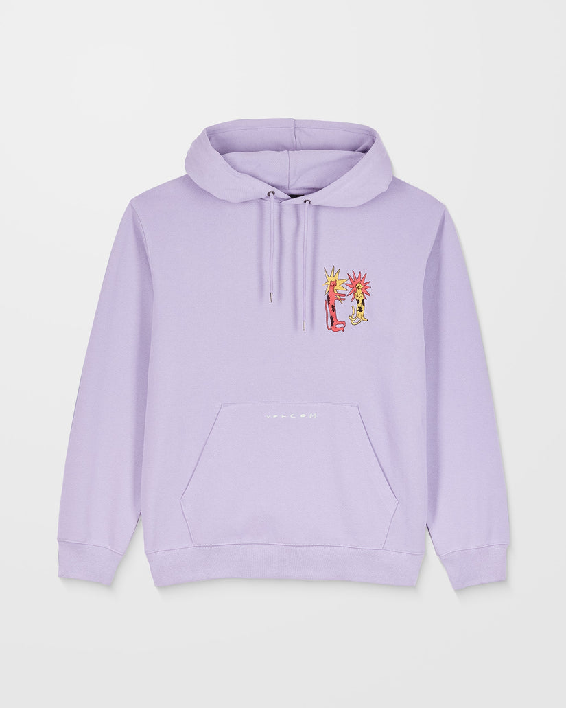 Sudadera Con Capucha Longo Cats - Purple Ash