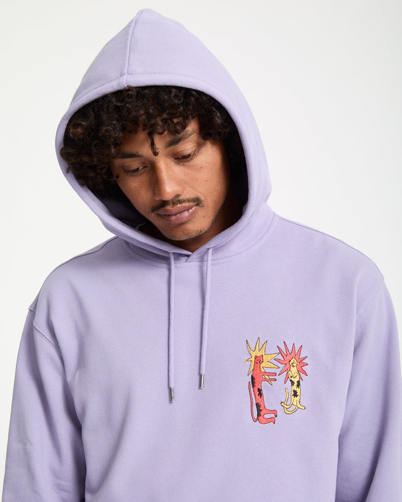 Sudadera Con Capucha Longo Cats - Purple Ash