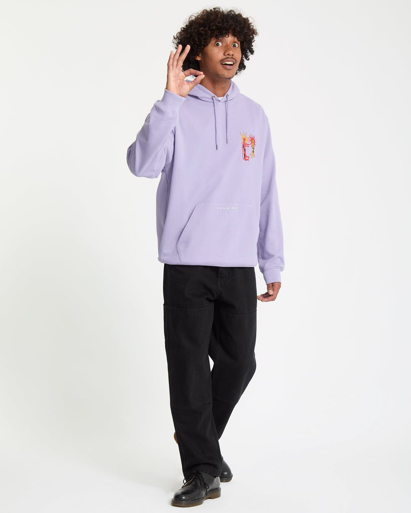 Sudadera Con Capucha Longo Cats - Purple Ash
