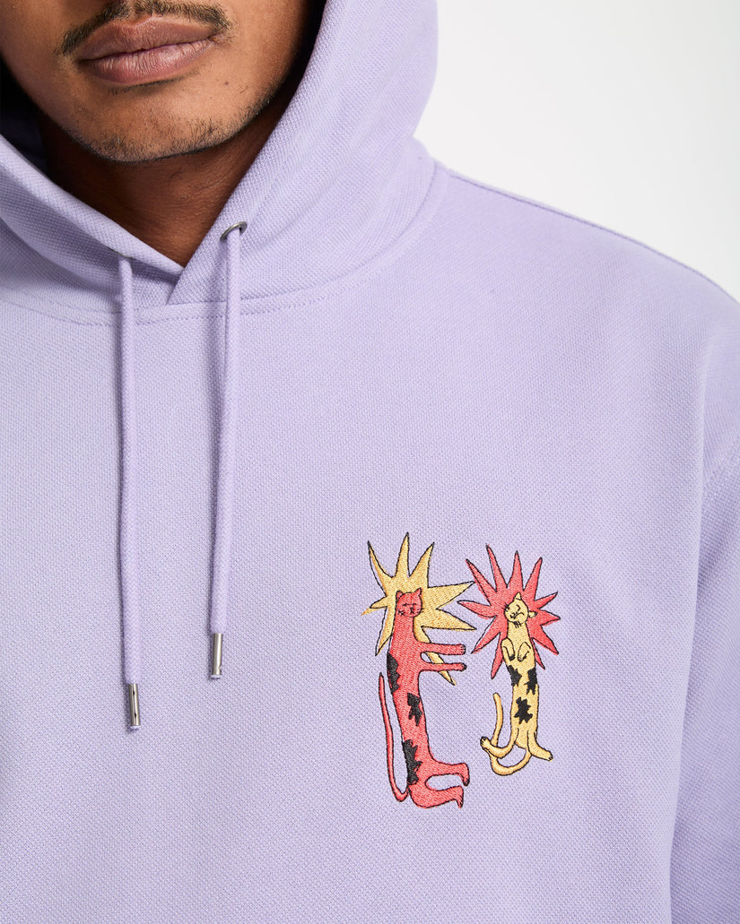 Sudadera Con Capucha Longo Cats - Purple Ash